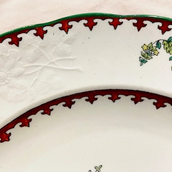 JA6-SIX PIECE SET RARE 1921 Antique Copeland Spode Vienna Bird Dinner Plates - Picture 7 of 11